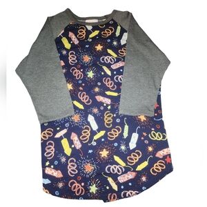 Lularoe size 10- firecracker print- like new